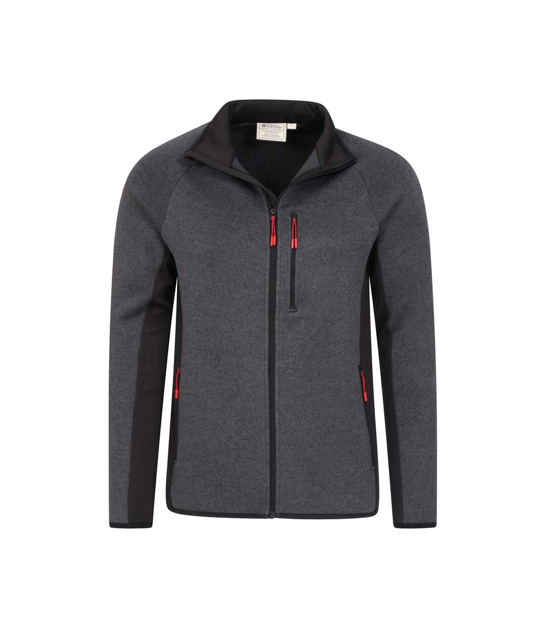Mens Treston Full Zip Fleece Jacket Black Mountain Warehouse-4