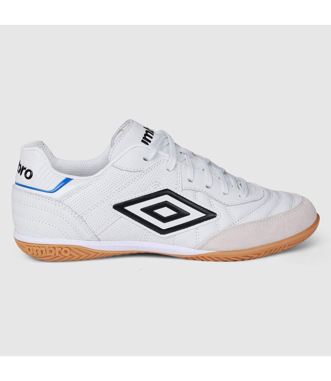 Mens Speciali Eternal Team Nt Leather Trainers White Black Royal Blue Umbro-1