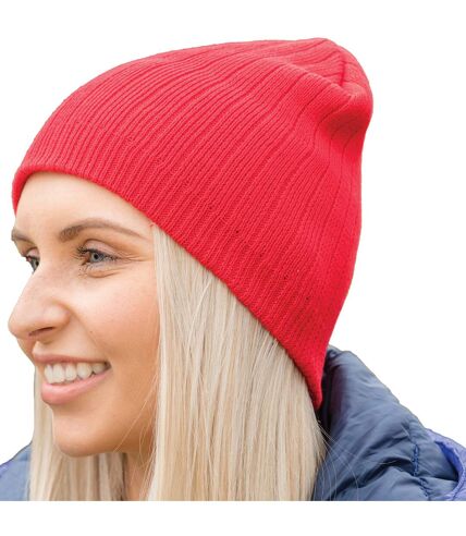 Result Unisex Adult Double Knit Beanie (Red) - UTRW9372