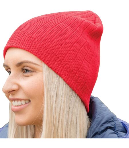 Result Unisex Adult Double Knit Beanie (Red) - UTRW9372