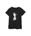 Disney T-shirt en coton Femme/Femme Frozen 2 Olaf et Salamandre (Noir) - UTBI48118-1