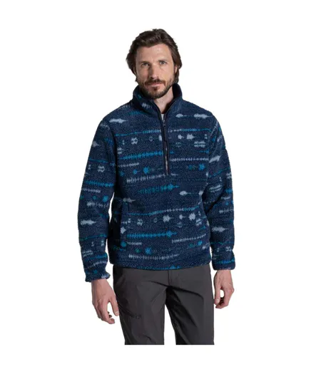 Haut Polaire Motif/style Paysage National Trust Rawthey Homme Bleu Marine Imprimé Craghoppers