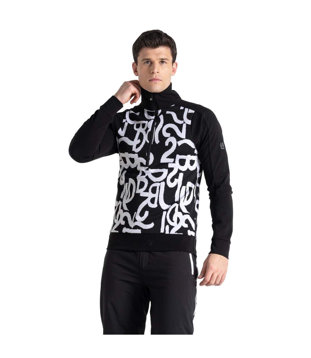 Sweat Manches Longues Speed Homme Noir Blanc Dare 2B-2