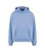 Mens Faith Is Strength Back Print Fluffy Hoodie La Foi Est Une Force Bleu Poudré Mister Tee-2