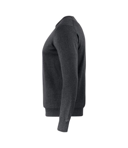 Mens Oakville Knitted Crew Neck Sweater Top Anthracite Melange, Melange Cutter & Buck