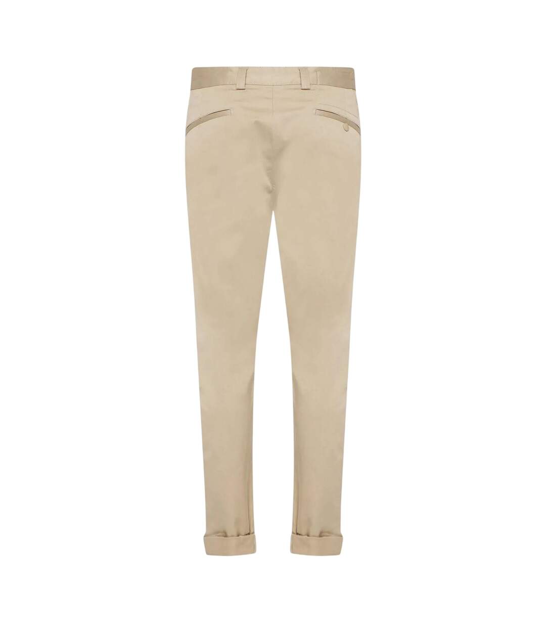 Mens Cotton Blend Slim Chinos Cream Replay-2