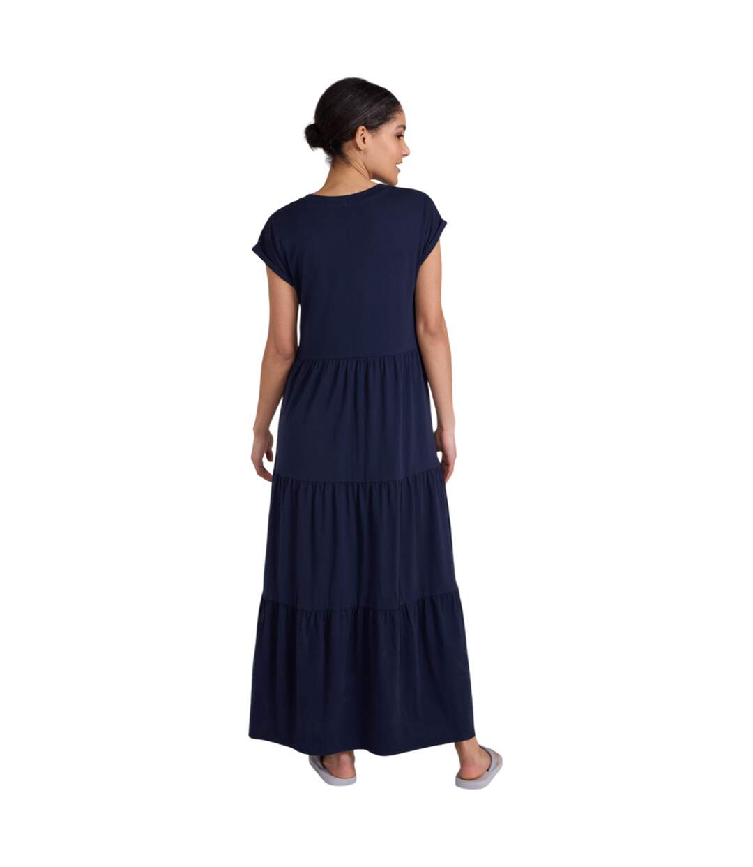 Robe longue femme bleu marine Animal-4