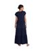 Robe longue femme bleu marine Animal-4