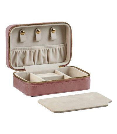 Velvet Travel Jewellery Box One Size Rose Quartz Bagbase