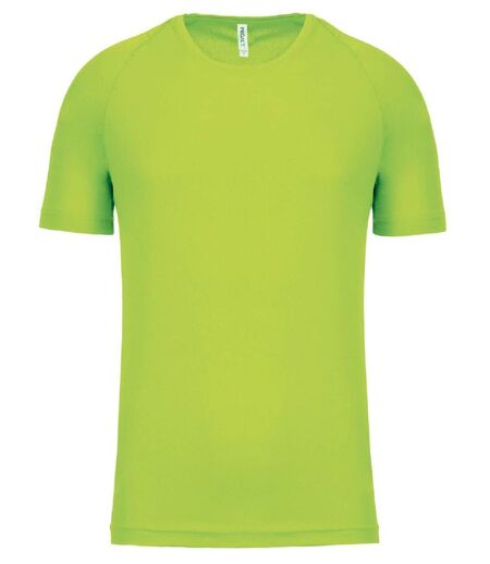 T-shirt sport - Running - Homme - PA438 - vert lime