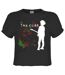 Womens/ladies the cure crop top charcoal Amplified-1