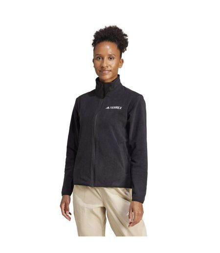 Womens/ladies Xperior Softshell Fleece Jacket Black Adidas