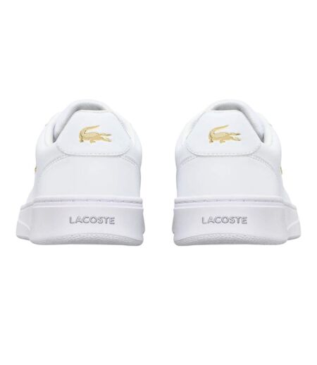Baskets Court Pro Femme Blanc Jaune Or Lacoste
