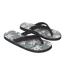 Mens Jekyl Leaves Logo Flip Flops Dark Green Animal-1