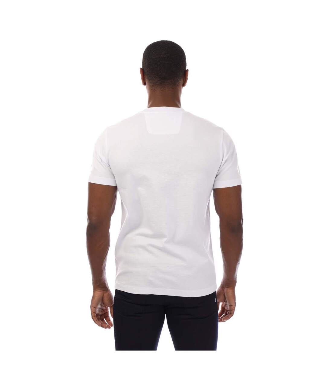 T-shirt Style Logo Homme Blanc Hugo Boss-3