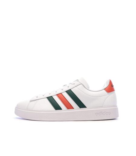 Baskets blanc/noir/rouge homme adidas grand court 2.0