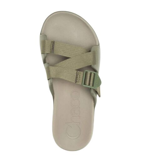 Womens/ladies Chillos Flatform Sliders Fossil Chaco