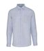 Mens linen long-sleeved shirt linen blue Spasso-1