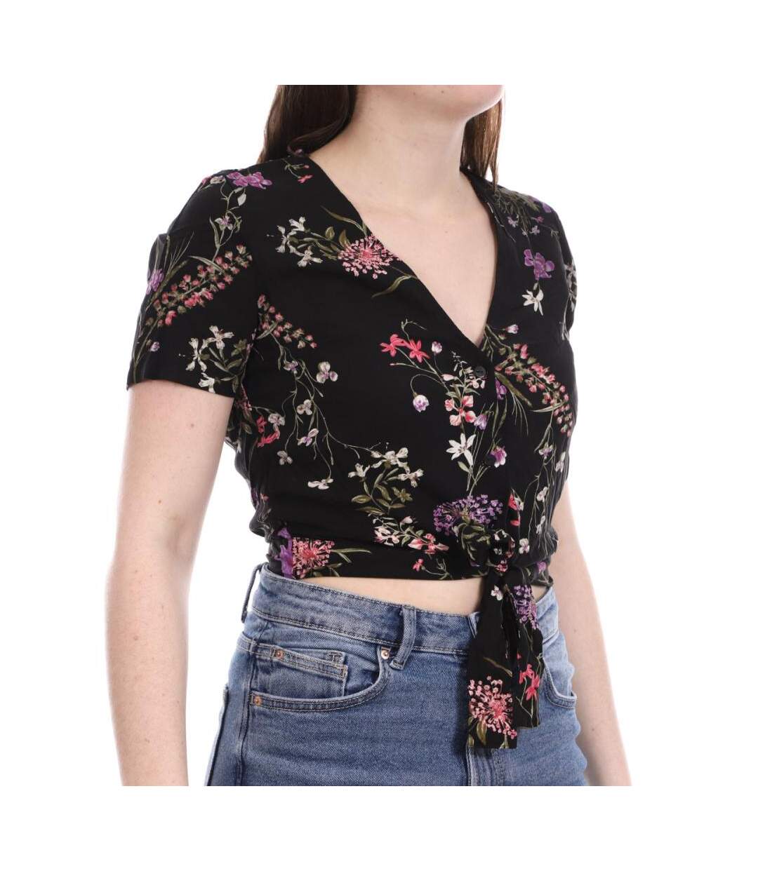 Blouse Noir à fleurs Femme Vero Moda Easy - S-1