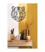 Décoration Murale en Métal Tigre 48cm Noir-3