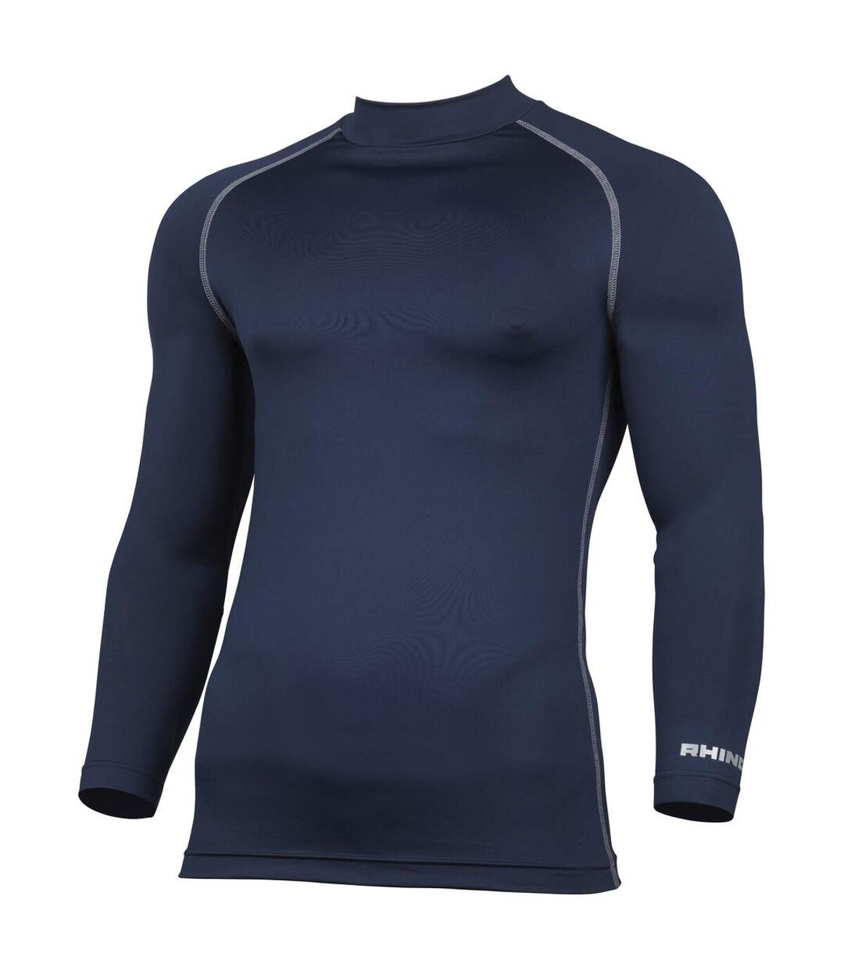 Rhino Mens Thermal Underwear Long Sleeve Base Layer Vest Top (Navy)