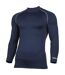 Rhino Mens Thermal Underwear Long Sleeve Base Layer Vest Top (Navy) - UTRW1276