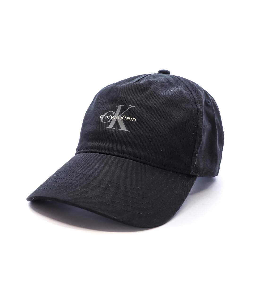 Casquette noire homme calvin klein jeans monologo printed - taille unique-1