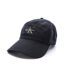 Casquette noire homme calvin klein jeans monologo printed - taille unique-1