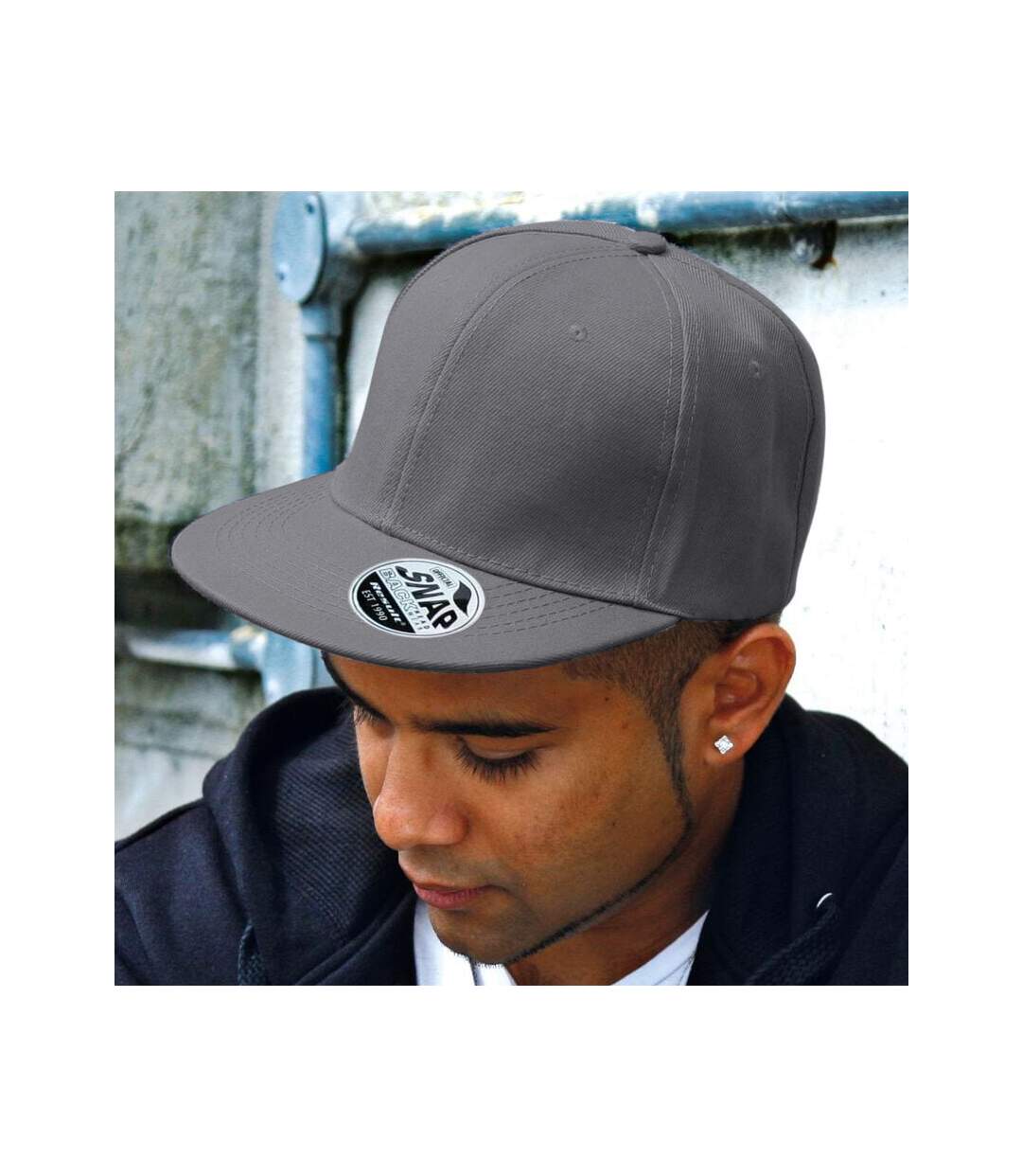 Lot de 2  casquettes bronx adulte gris Result-2