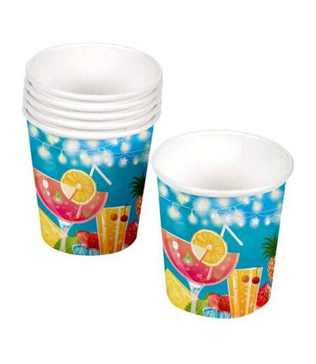 Lot de 10 Gobelets en Carton Apéro 23cl Bleu