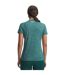 Womens/ladies Twist V Neck Loose Fit T-shirt Green Under Armour-2