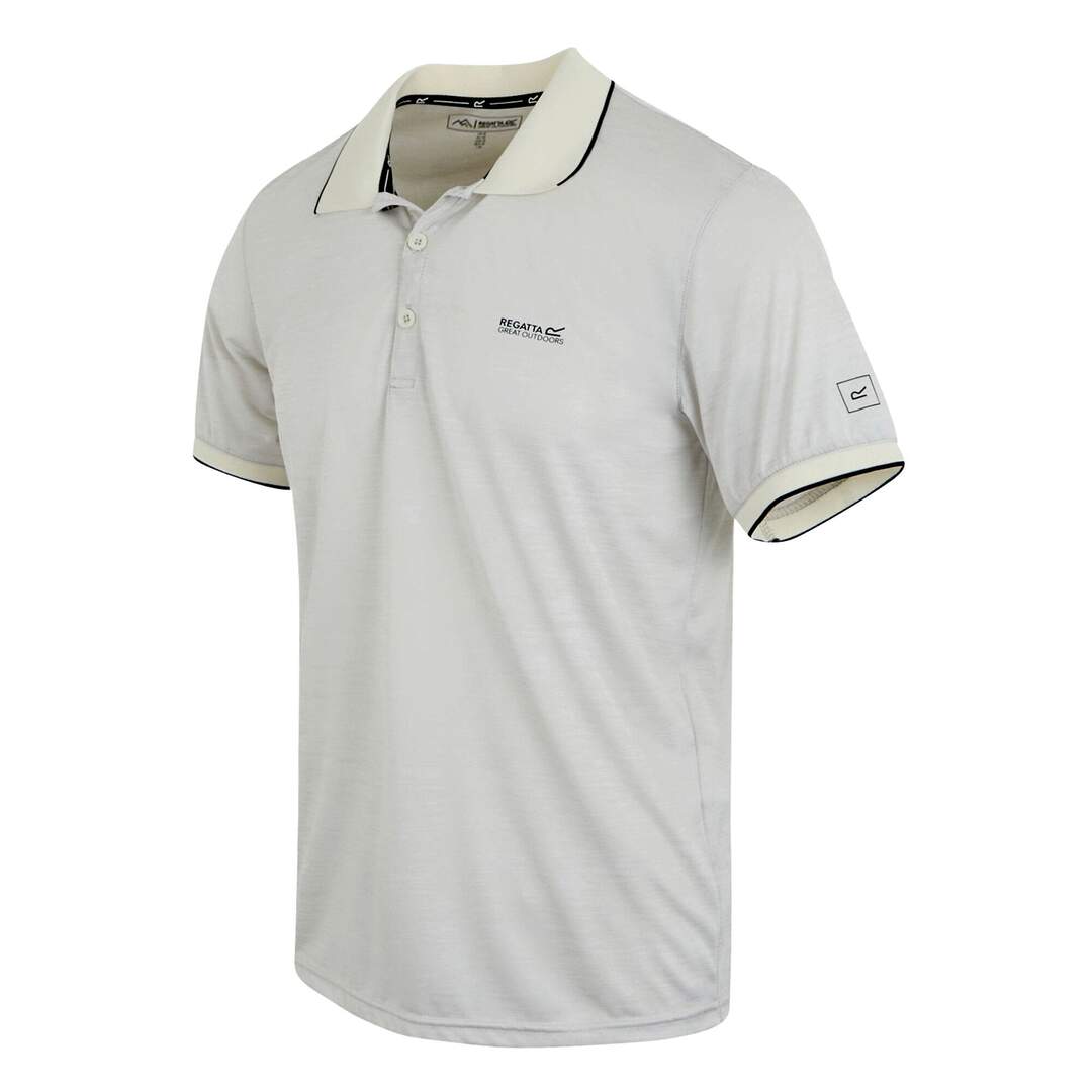 Mens remex ii polo shirt stone white Regatta-3