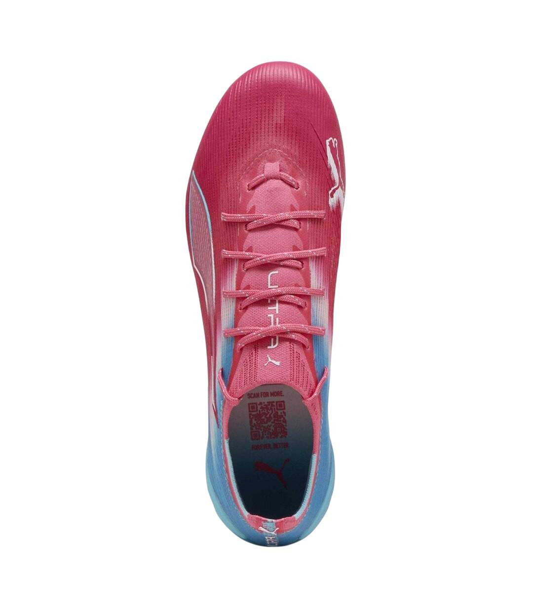 Mens 5 Ultimate Leather Detailing Firm Ground Football Boots Blue White Puma-3