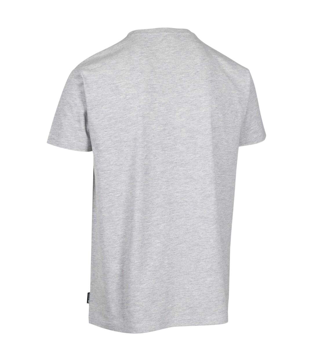 Mens Chera Topographic Crew Neck T-shirt Grey Marl Trespass-2