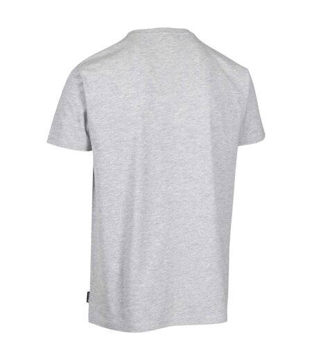 Mens Chera Topographic Crew Neck T-shirt Grey Marl Trespass
