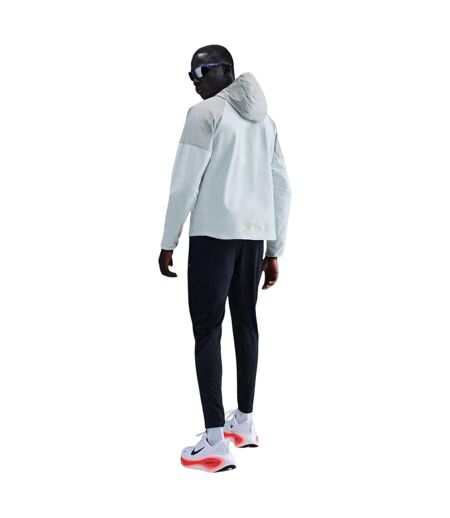 Mens Miler Running Hooded Jacket Platinum Nike
