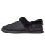 Womens/ladies Oslo Textile Slippers Black Toms-2