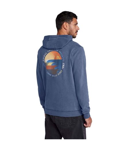 Mens river hoodie blue Animal
