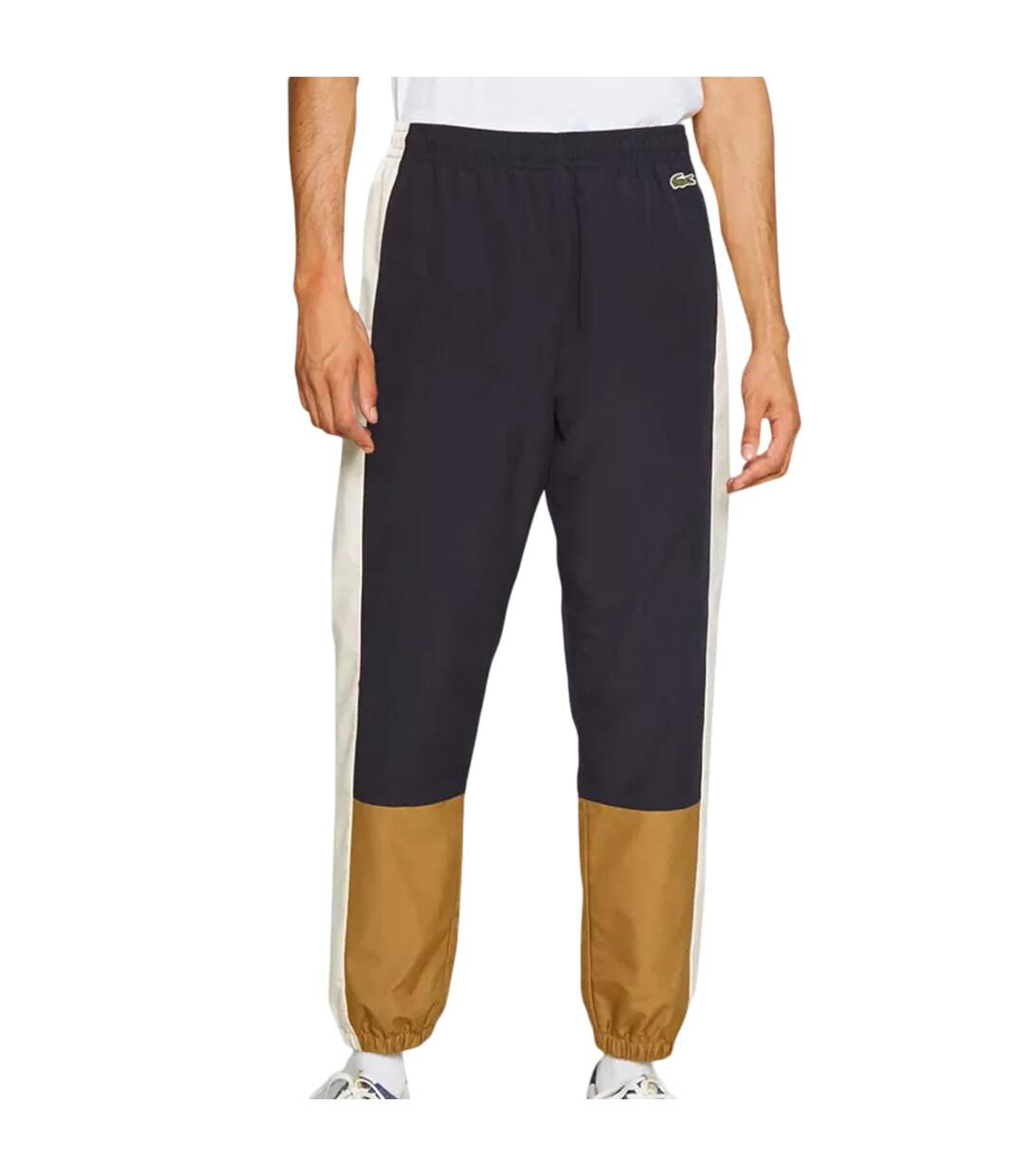 Pantalon De Survêtement Motif/style Blocs De Couleurs Homme Bleu Marine Marron Lacoste-3
