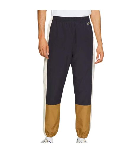 Pantalon De Survêtement Motif/style Blocs De Couleurs Homme Bleu Marine Marron Lacoste