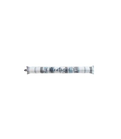 Boudin Bas de Porte Megève 80cm Bleu & Gris