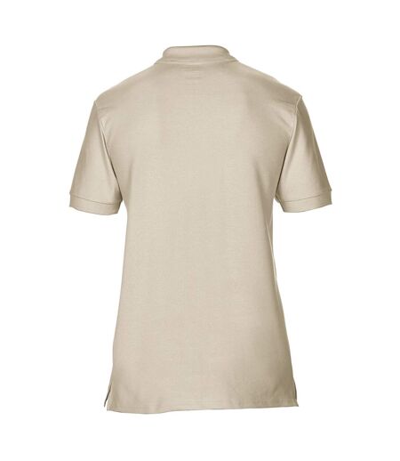 Gildan Mens Premium Cotton Sport Double Pique Polo Shirt (Sand) - UTBC3194