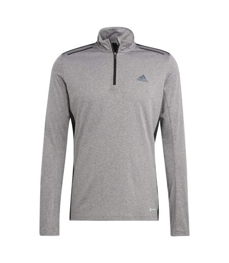Haut De Survêtement Manches Longues Motif/style Logo Homme Gris Adidas