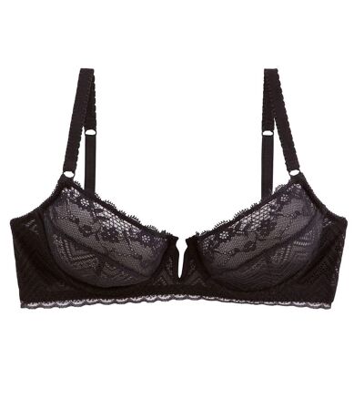 Soutien-gorge corbeille noir Smoky Eye