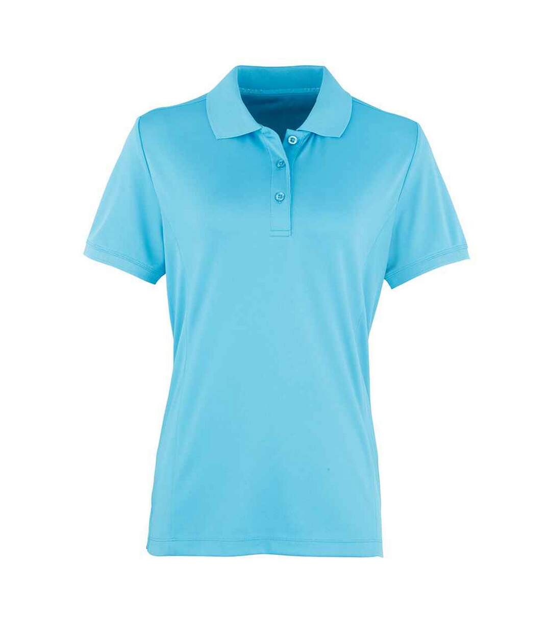 Polo coolchecker femme turquoise vif Premier