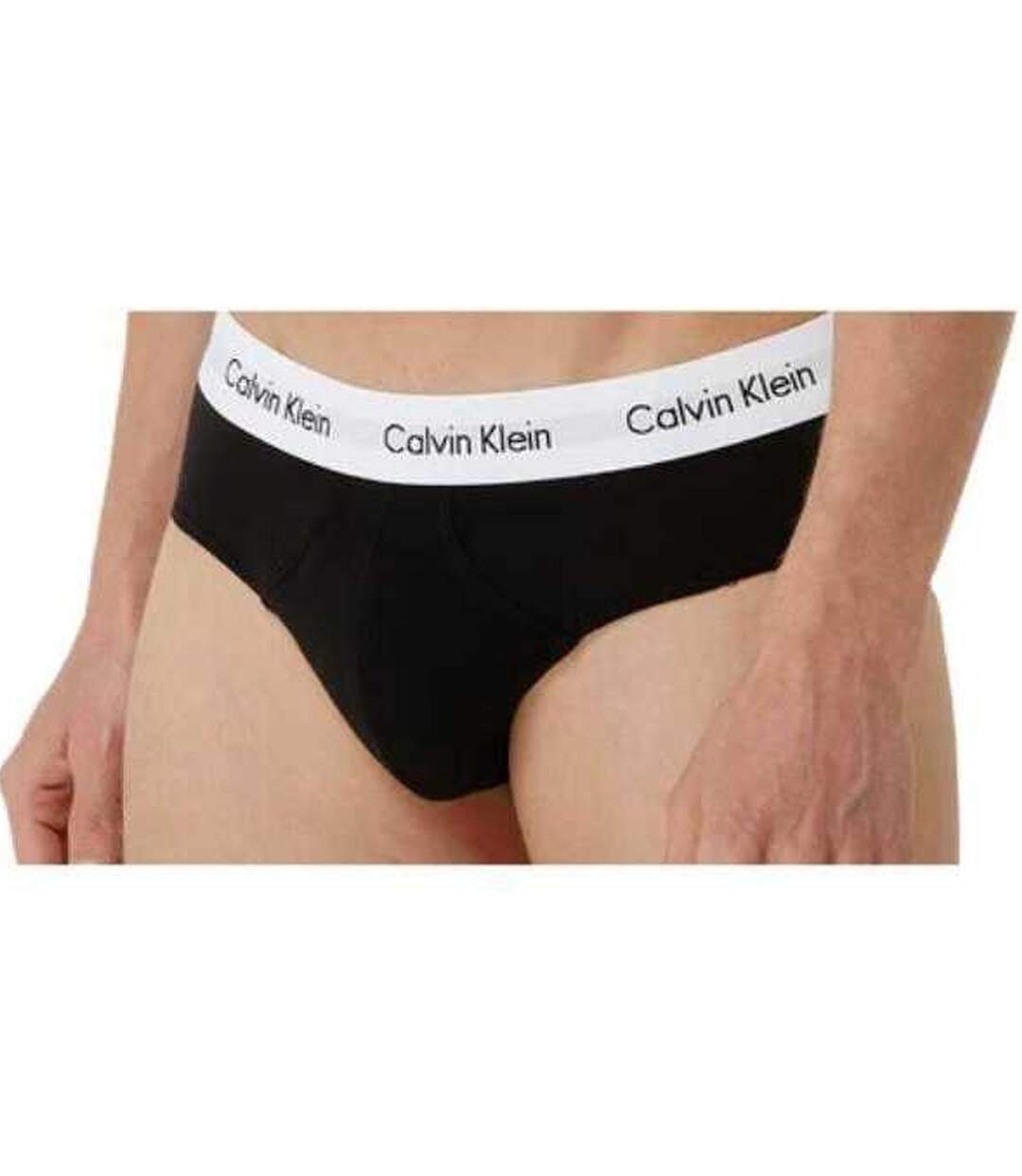 Slips Motif/style Logo Homme Noir Blanc Gris Calvin Klein-2