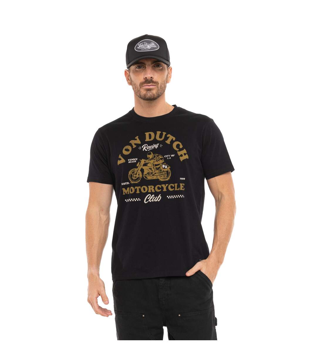 T-shirt homme col rond  Regular fit en Jersey City Vondutch-1