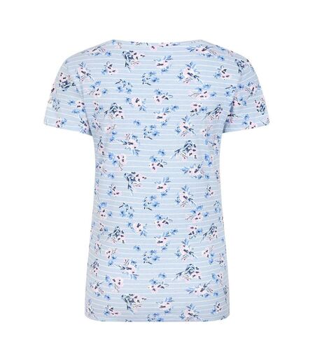 Womens/ladies Meadow Floral T-shirt Meadow Lazy Jacks