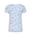 Womens/ladies Meadow Floral T-shirt Meadow Lazy Jacks-3