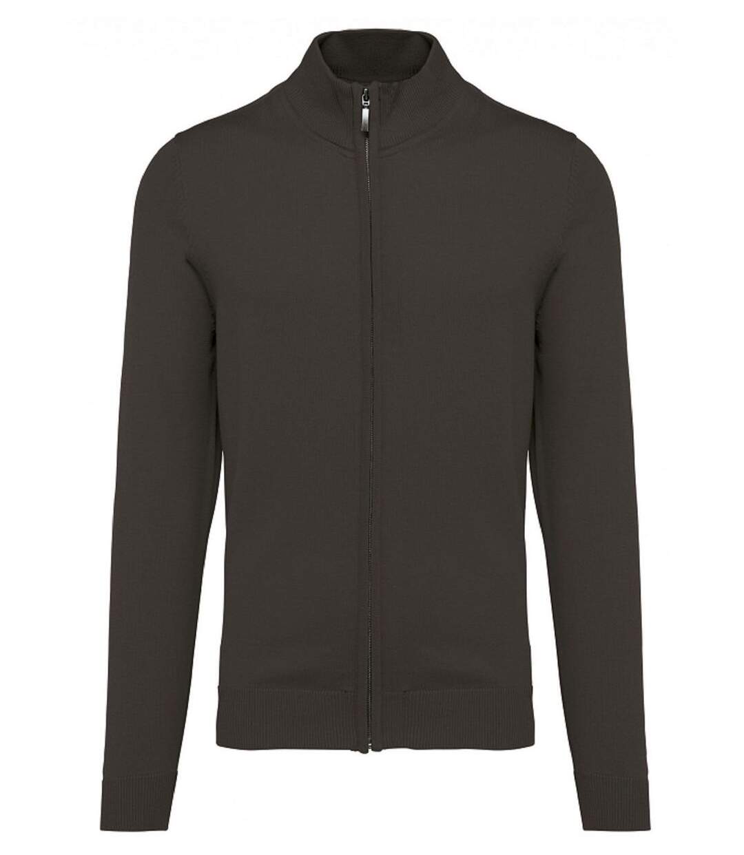 Gilet zippé cardigan K961 - homme - gris foncé